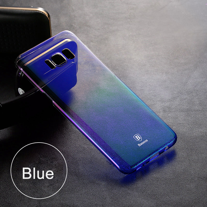 Ốp Lưng Samsung Galaxy S8 S8 Plus Chính Hãng Hiệu Baseus thiết kế mới là sự phối hợp 2 gam màu trong suốt có phủ một lớp nano không mờ và gợn đục, khi lắp lên máy thiết kế của máy như thế nào vẫn giữ nguyên như thế và giúp máy chống xước hiệu quả.